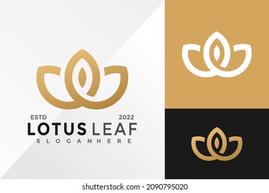 Letter W Lotus Logo Design Vector illustration template