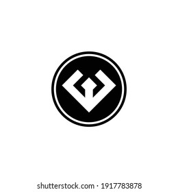 letter w minimalist vector logo design