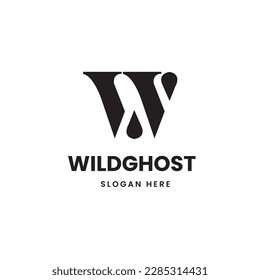 Letter W Minimalistic Vectorized Editable Logo 