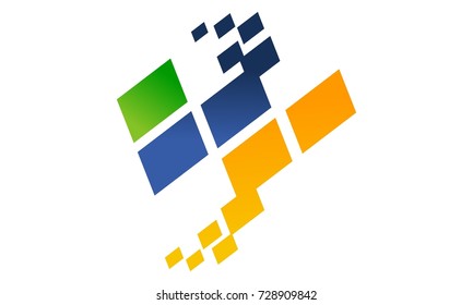 Letter W Modern Logo 