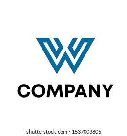 Letter W Modern Logo Design Template sign vector