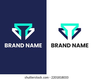 letter w modern logo design template