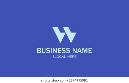 Letter W modern logo design template elements