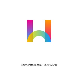 Letter W Modern Logo Design Element