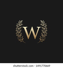 Letter W Modern Shape Logo Design Template Element