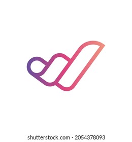 Letter W Monogram Abstract Logo Template for your business or company