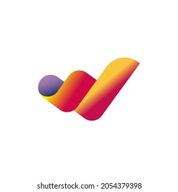 Letter W Monogram Abstrakte Logo-Vorlage für Ihr Unternehmen oder Ihr Unternehmen