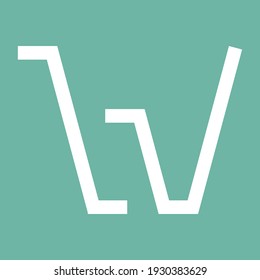 Logo-Design von Letter W Monogram