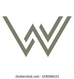 Letter W Monogram Logo Design