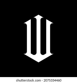 diseño del logotipo de la letra w con monograma