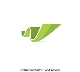 Letter W or N logo
