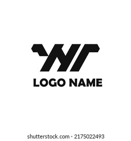 letter W N R logo. logo design monogram, geometric, luxury, simple.