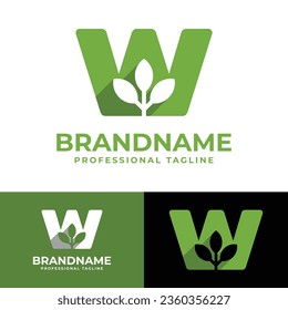 Letter W Nature Logo, suitable for any business related to Nature with W initial.