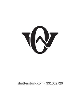letter W and O monogram logo