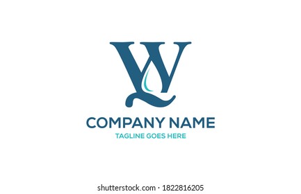 Letra W Con Inspiración De Diseño De Logotipo Vector De Aceite