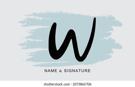 letter w plus symbol logo. editable and easy to custom.eps 10