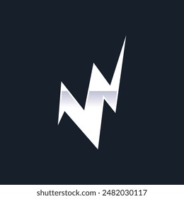 Letter W Power Logo, suitable for any business related to power or electricity with W initials.