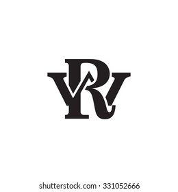 letter W and R monogram logo