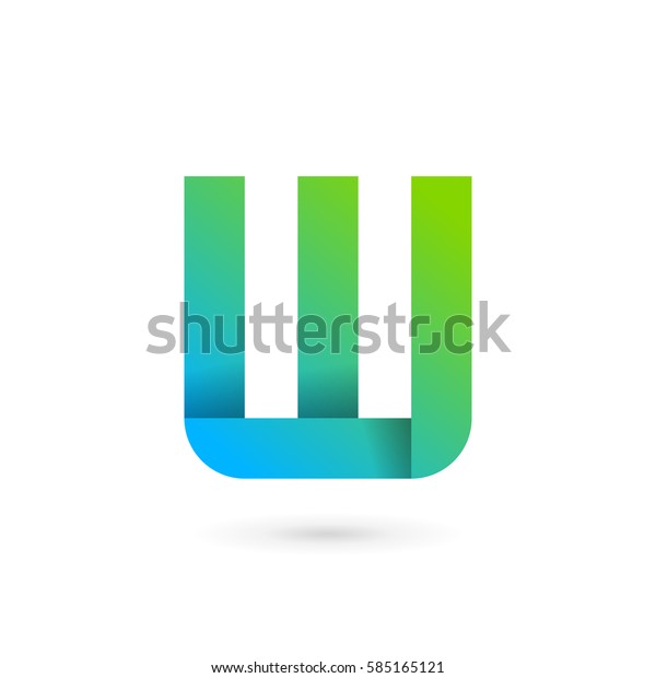 Letter W Ribbon Logo Icon Design Stock Vector (Royalty Free) 585165121 ...