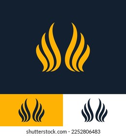 letter W shape logo template with abstract wings, logo with modern and futuristic style vector eps format