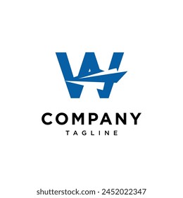 Letter W Ship Logo icon vector template.eps