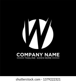 Letter W simple logo