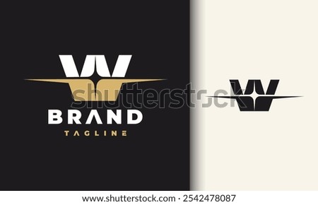 the letter W spark logo
