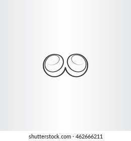 letter w spiral black vector icon logo