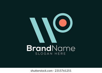 Letter W target logo design template
