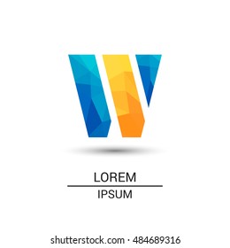 Letter W that can be used as initial logo