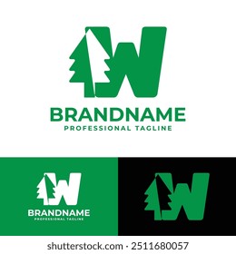 Letter W Tree Logo, for any Environmental Brands with W initial