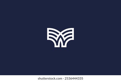 letter w with tree logo icon design vector design template inspiration
