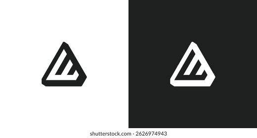 Letter W Triangle Logo Design