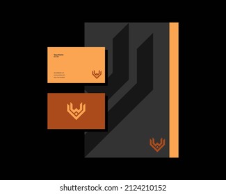 Diseño del logotipo de la letra W V. símbolo monocromo creativo mínimo. emblema vectorial universal elegante. Logotipo de negocio premium. Símbolo gráfico del alfabeto para identidad corporativa