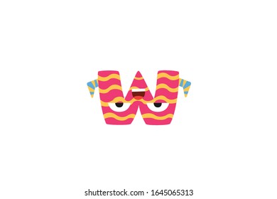 Letter w vector Icon Illustration