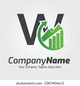 Letter W vector logo template, Colorful Letter W logo, Financial Company Logo, Financial Institute Advisors Logo Design Template Vector Icon