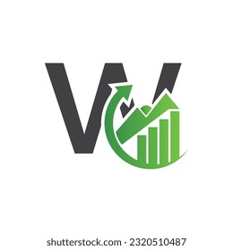 Letter W vector logo template, Colorful Letter W logo, Financial Company Logo, Financial Institute Advisors Logo Design Template Vector Icon