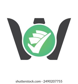 Letter W Vektorgrafik Logo Vorlage, Buntes Letter W Logo, Financial Company Logo, Financial Institute Advisors Logo Design Vorlage Vektorgrafik Symbol