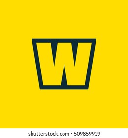 Letter W vector, logo. Useful as branding symbol, corporate identity, alphabet element, app icon, clip art and illustration.