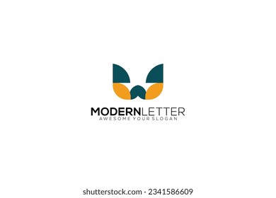 logotipo de diseño de plantilla de vector de letra w