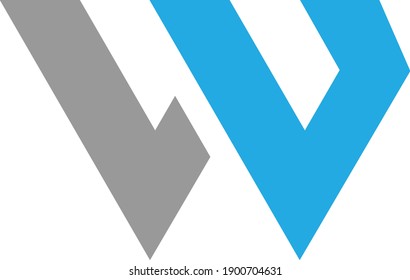 Letter W or VW Logo Template, Icon, Symbol
