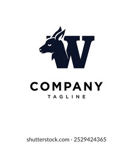 Letter W Wallaby logo icon vector