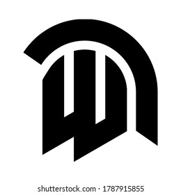 letter w for warriors logo simple and clean