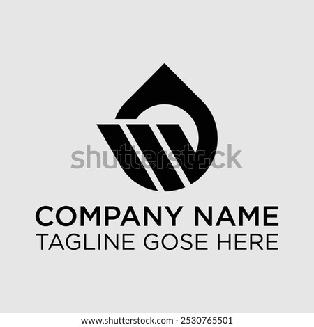Letter W Water Drop Logo. W Letter Water Drop Logo Design Template Inspiration, Vector Illustration. Water liquid drop logo, Letter W.