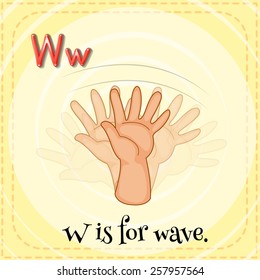 Letter W is for wave
