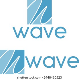 Letter W Wave Vektorgrafik Logo
