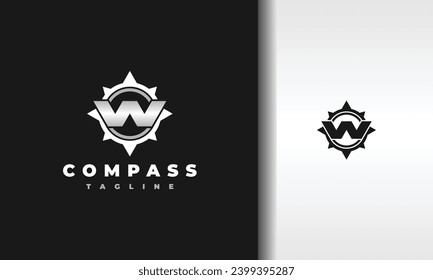 logotipo de la brújula oeste