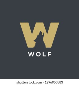 Letter W for Wolf Logo Inspirations.