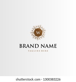 Letter W Wooden Root Abstract Creative Business Logo