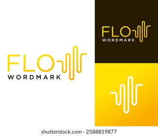 Letter W wordmark flow logo design.

